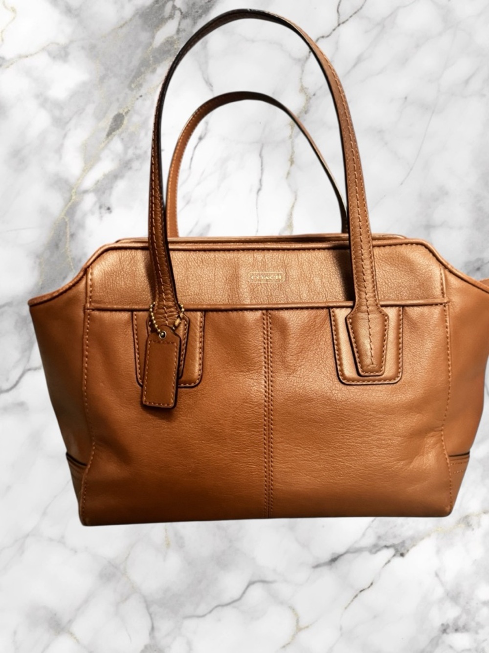 Coach Taylor Bette Mini Tote – Smooth Leather Structured Bag - Picture 2 of 9